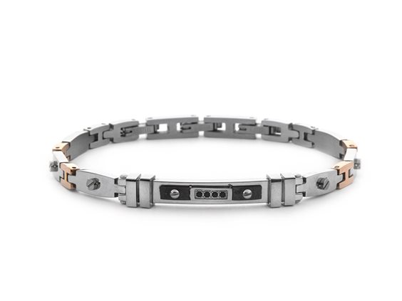 Bracciale 4US: Cesare Paciotti Uomo Primavera Estate 25 in Acciaio 4UBR7844 - 4UBR7844